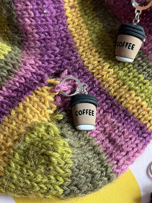 Coffee stitch marker